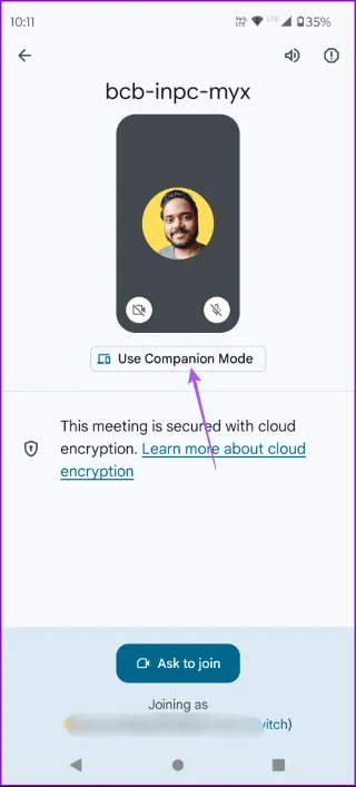 Jak korzystać z trybu towarzyszącego w Google Meet