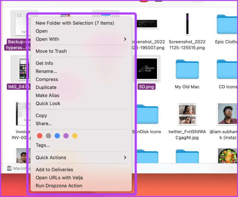 7 modi per selezionare più file/elementi su Mac e iPhone