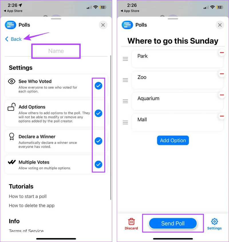 Cómo crear una encuesta en iMessage en iPhone y iPad