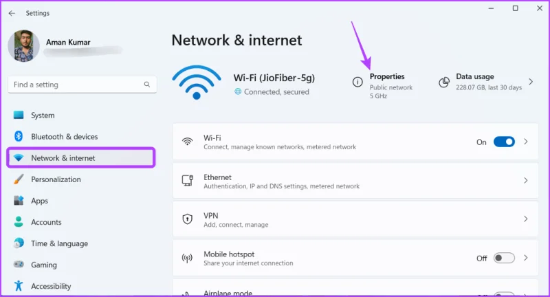 3 meilleures façons de vérifier la vitesse de la carte réseau sous Windows 11
