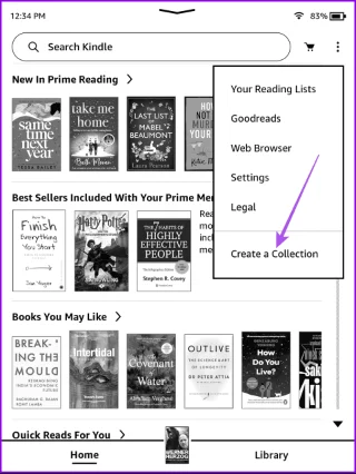 Comment créer et gérer des collections sur Amazon Kindle