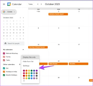 3 modi per cambiare i colori su Google Calendar
