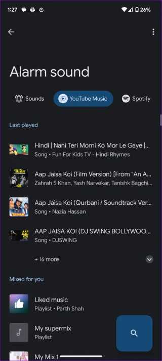 Hoe YouTube Music als alarm in te stellen op Android