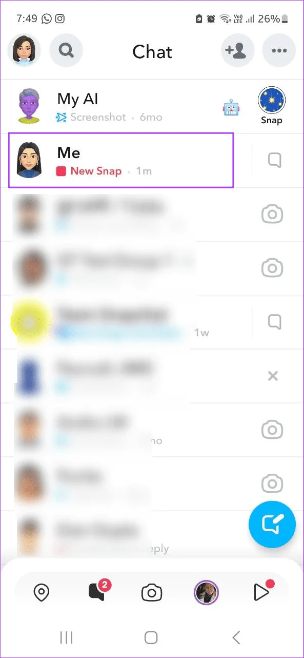 Come riaprire o riprodurre gli snap su Snapchat