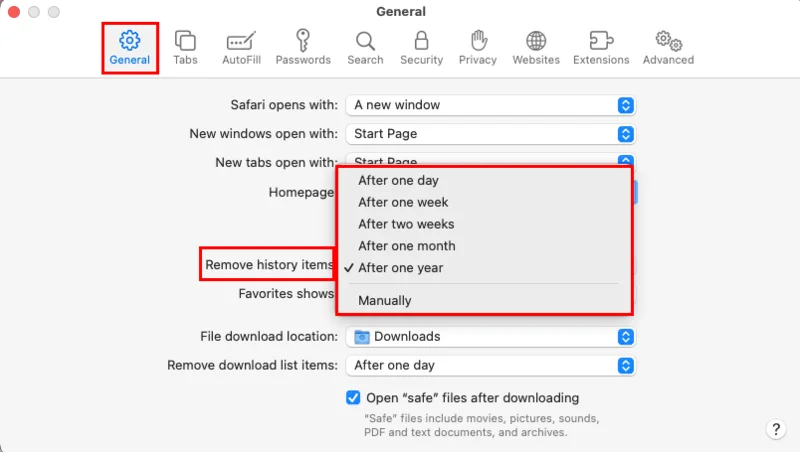 Safari: Cookies, Verlauf, Passwörter usw. löschen
