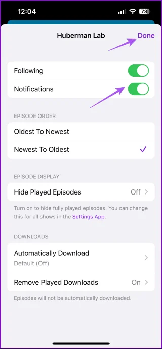 5 beste oplossingen voor podcast-app-meldingen die niet werken op iPhone, iPad en Mac