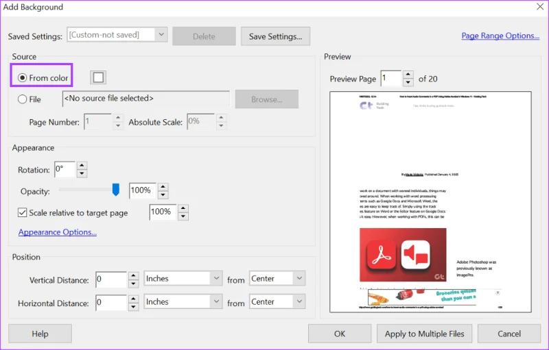 Comment ajouter et modifier un arrière-plan PDF à l'aide d'Adobe Acrobat