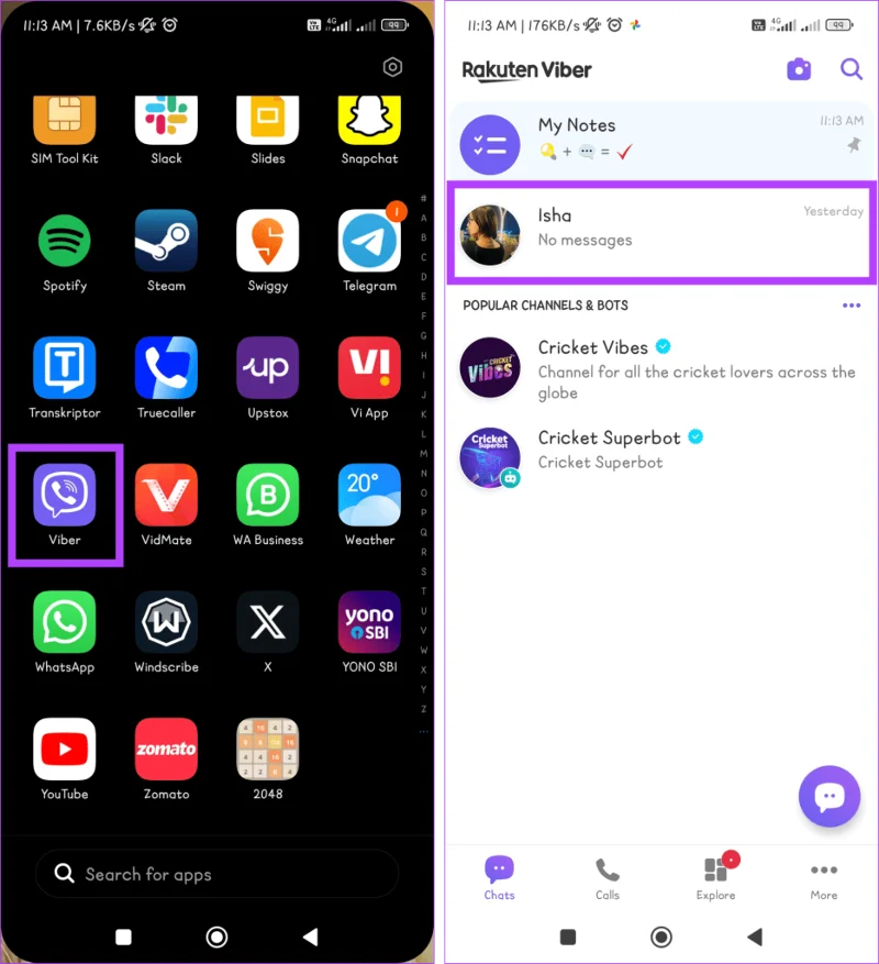 Come nascondere e mostrare le chat di Viber sul cellulare