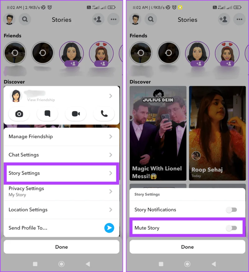 Comment désactiver quelqu'un sur Snapchat