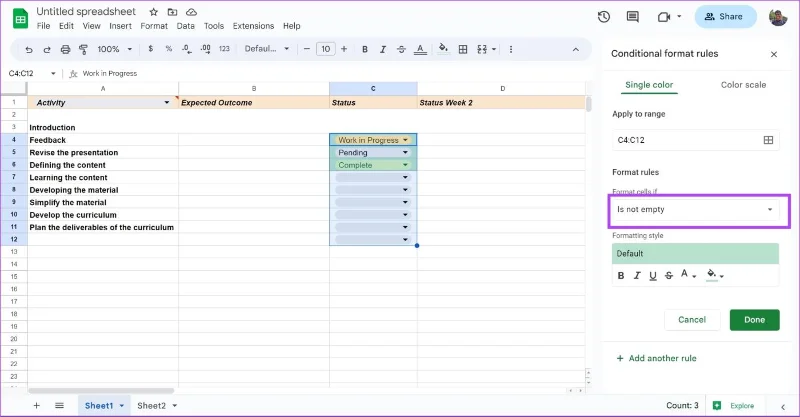 Come creare, modificare ed eliminare elenchi a discesa in Fogli Google
