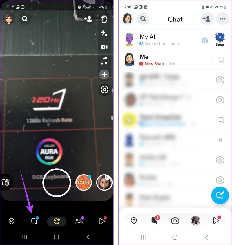 Come riaprire o riprodurre gli snap su Snapchat