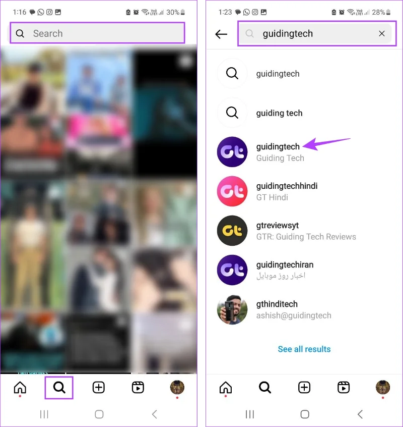 Come apparire sui suggerimenti Instagram di qualcuno