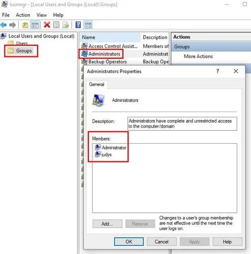 6 formas de comprobar si una cuenta de Windows tiene derechos de administrador