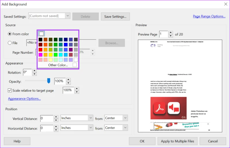 Comment ajouter et modifier un arrière-plan PDF à l'aide d'Adobe Acrobat