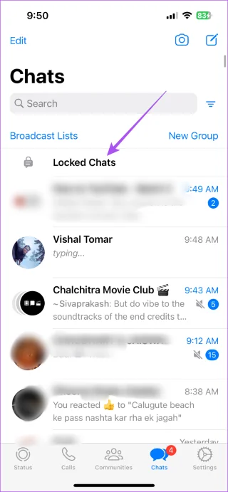 Hoe individuele en groepschats in WhatsApp op iPhone te vergrendelen