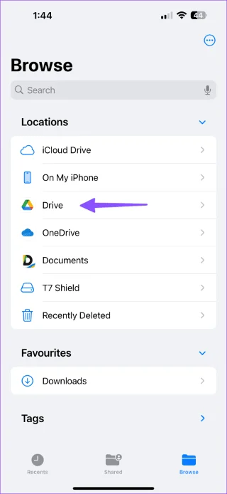 Hoe u een externe schijf op de iPhone gebruikt