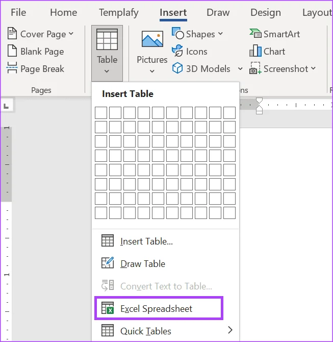 3 طرق لإدراج جدول بيانات Excel في مستند Word