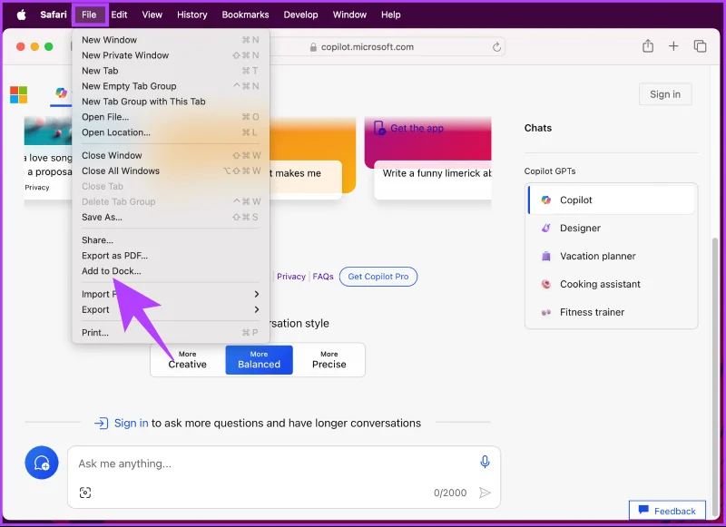 Come ottenere Microsoft Copilot sul tuo Mac