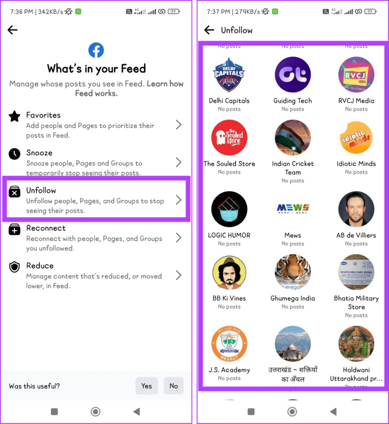 Comment ne plus suivre les pages Facebook auxquelles vous n'êtes plus lié