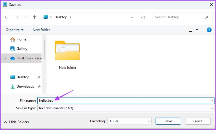 Cómo crear y ver archivos por lotes (BAT) en Windows 11