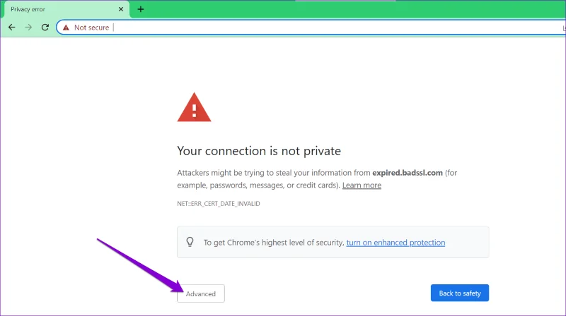 Hoe u uw verbinding kunt herstellen, is geen privéfout in Chrome