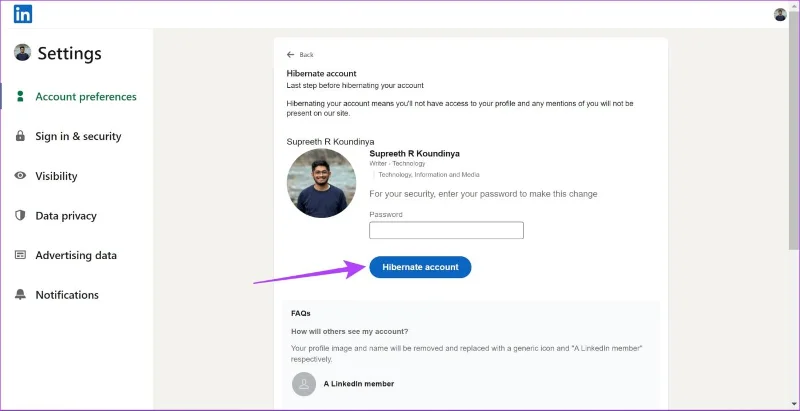 Comment désactiver temporairement votre compte LinkedIn