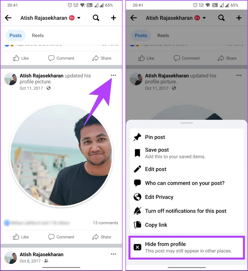 Comment changer la photo de profil sur Facebook sans que personne ne le sache