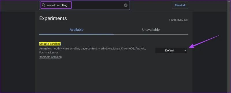 Hoe u vloeiend scrollen in Google Chrome kunt inschakelen