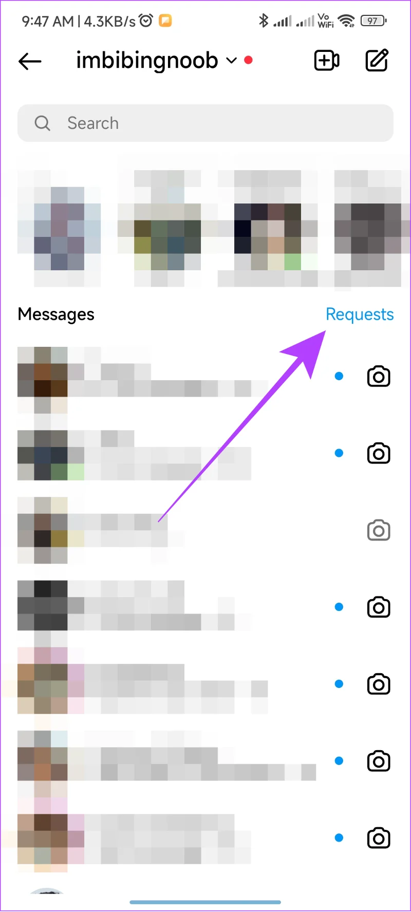 Pouvez-vous envoyer un message à un compte privé sur Instagram