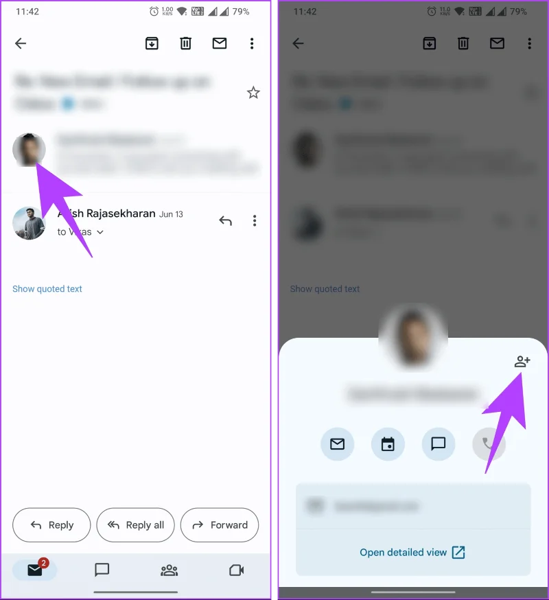 Contact toevoegen vanuit email