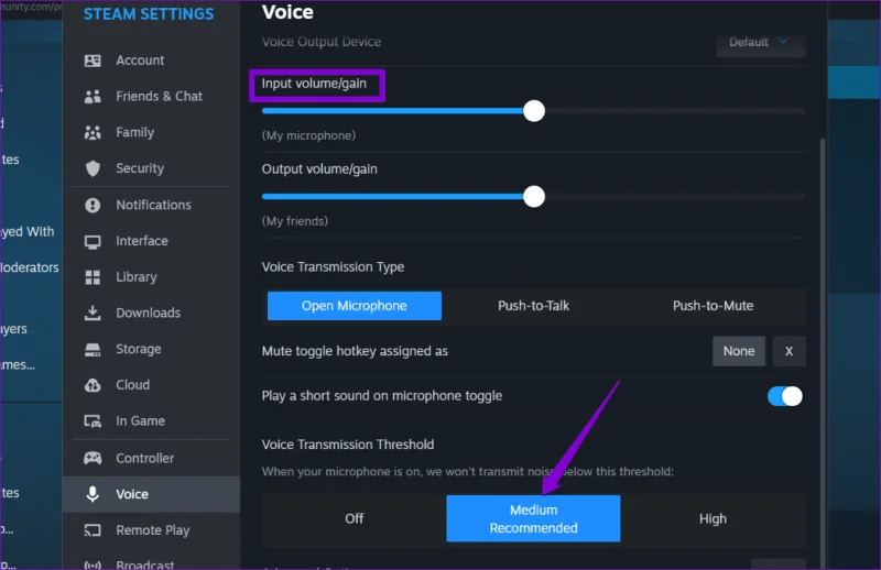Las 7 mejores formas de arreglar el chat de voz que no funciona en Steam para Windows