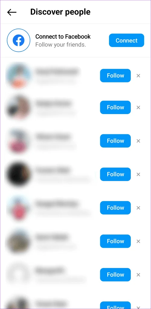 Le 6 principali correzioni per Instagram che non mostra i contatti telefonici