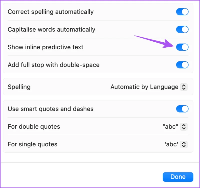 Hoe u inline voorspellende tekst op iPhone, iPad en Mac kunt in- of uitschakelen