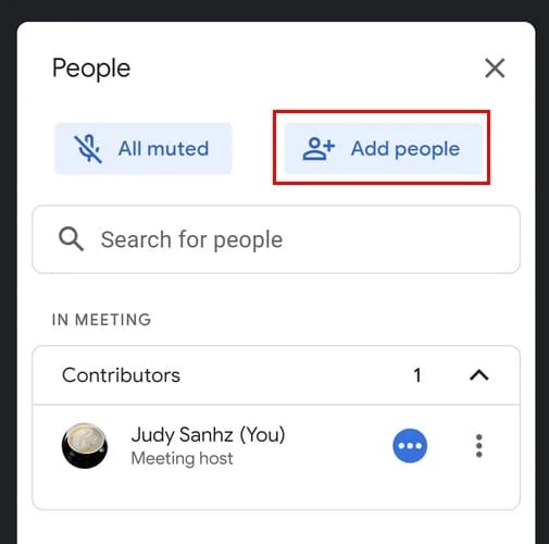 Începerea unei sesiuni Google Meet din Gmail