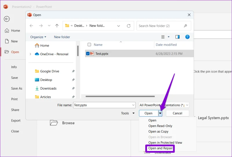 أفضل 6 طرق لإصلاح عدم استجابة برنامج Microsoft PowerPoint على نظام التشغيل Windows 11