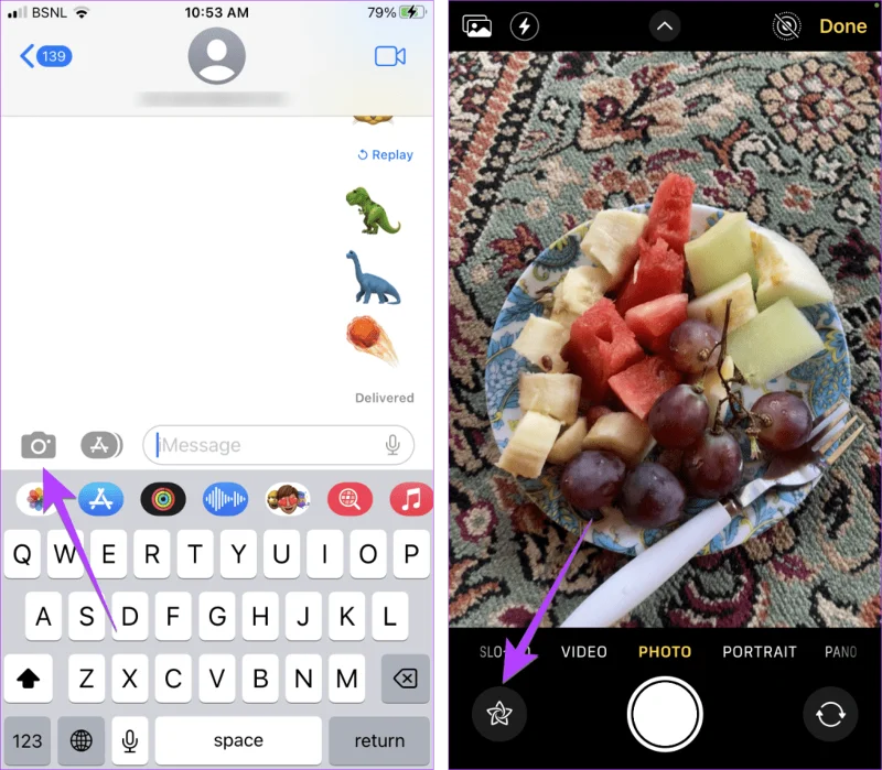 Top 9 iMessage-trucs zoals Pew Pew om speciale effecten op de iPhone toe te voegen