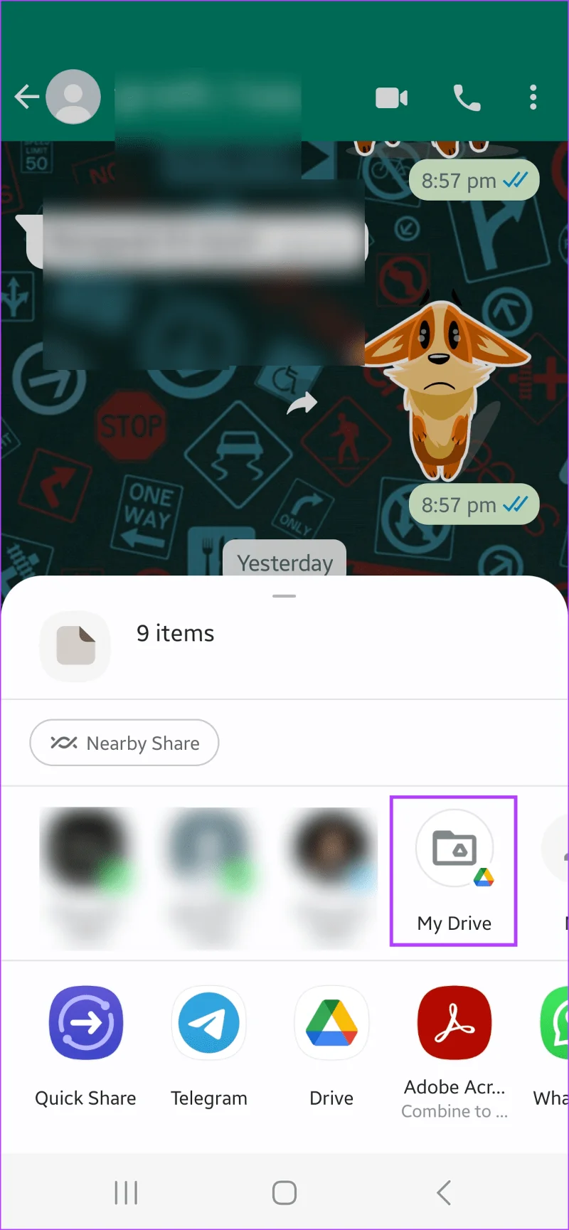 Come vedere il primo messaggio su WhatsApp senza scorrere
