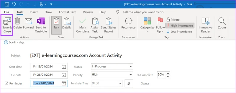 5 façons de créer une tâche dans Microsoft Outlook