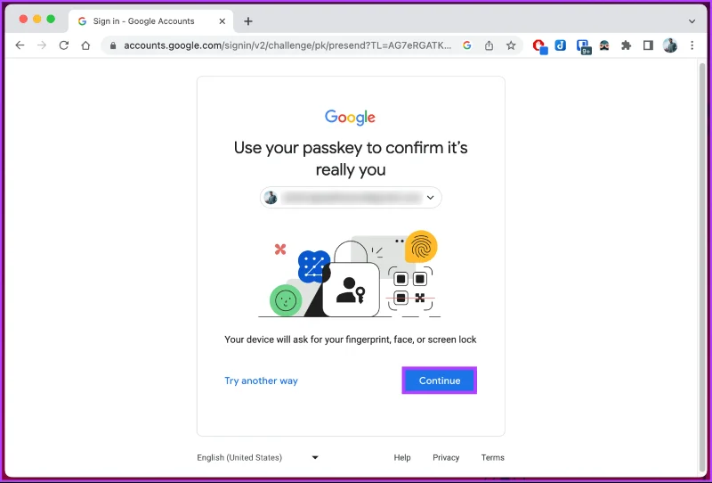 So löschen Sie einen Google Passkey von einem Desktop oder Mobilgerät