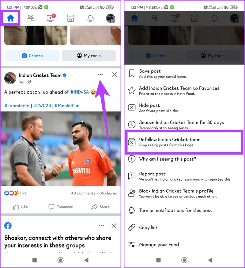 Comment ne plus suivre les pages Facebook auxquelles vous n'êtes plus lié