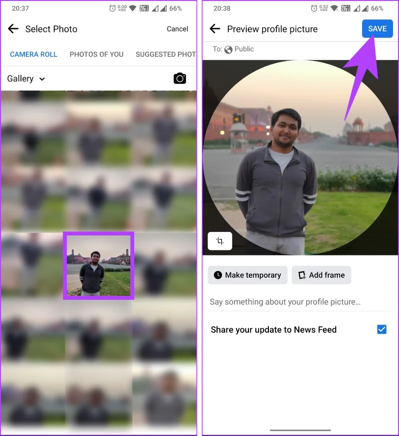 Comment changer la photo de profil sur Facebook sans que personne ne le sache