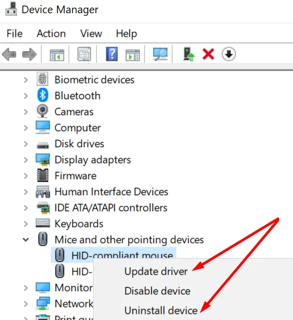 Windows 10: No se pueden cambiar los ajustes del ratón