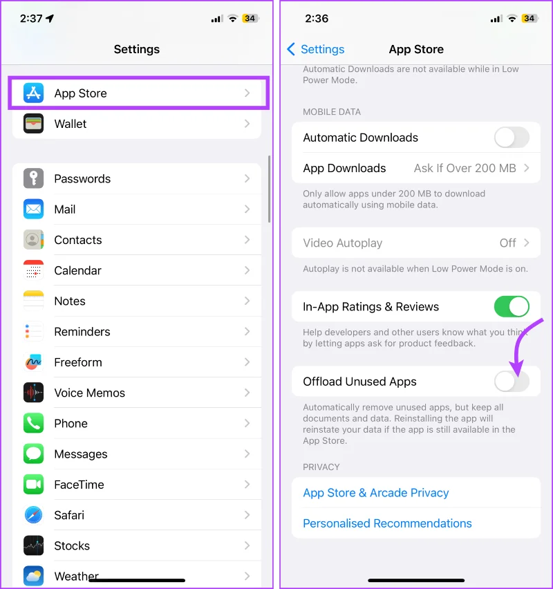 Cómo descargar aplicaciones no utilizadas en iPhone o iPad