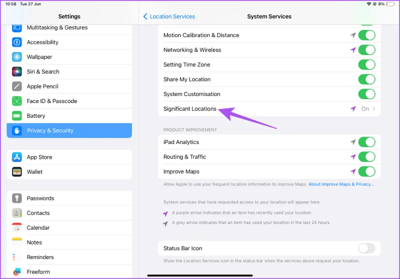 Locatiegeschiedenis controleren op iPhone, iPad en Mac