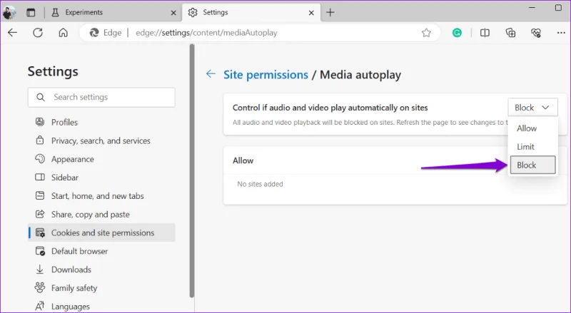 Hoe u automatisch afspelen voor audio en video's in Microsoft Edge kunt uitschakelen