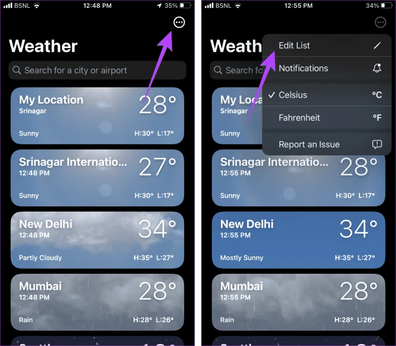 Hoe de Apple Weer-app op de iPhone te gebruiken