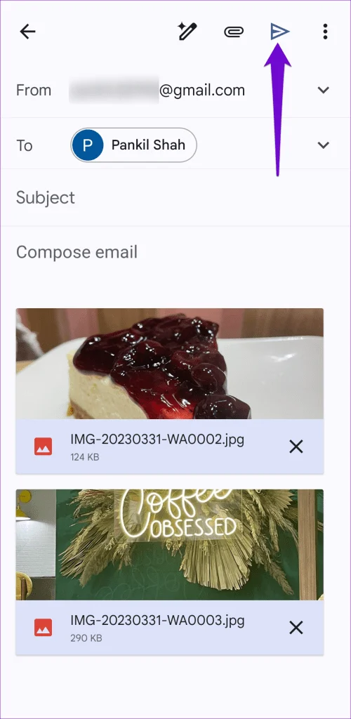 Hoe u afbeeldingen per e-mail of sms kunt verzenden op Android of iPhone