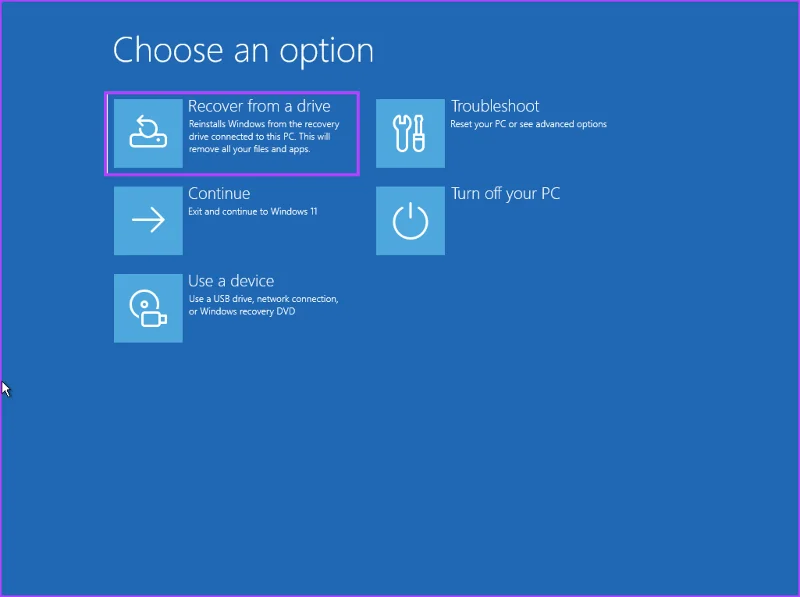 Cómo crear y utilizar una unidad de recuperación en Windows 11