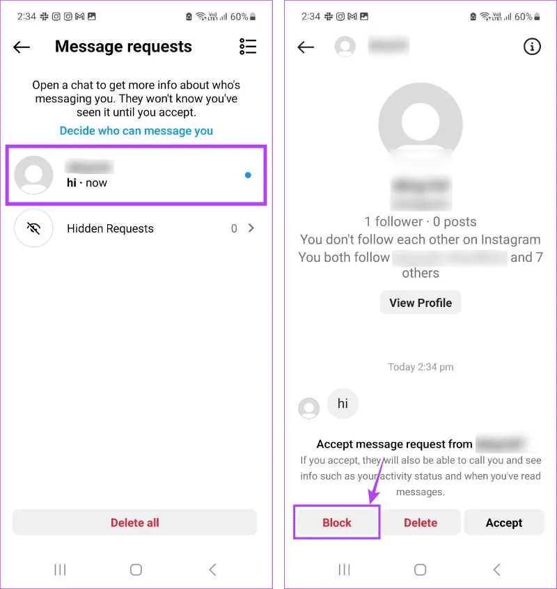 Comment arrêter de recevoir des messages directs sur Instagram sans blocage