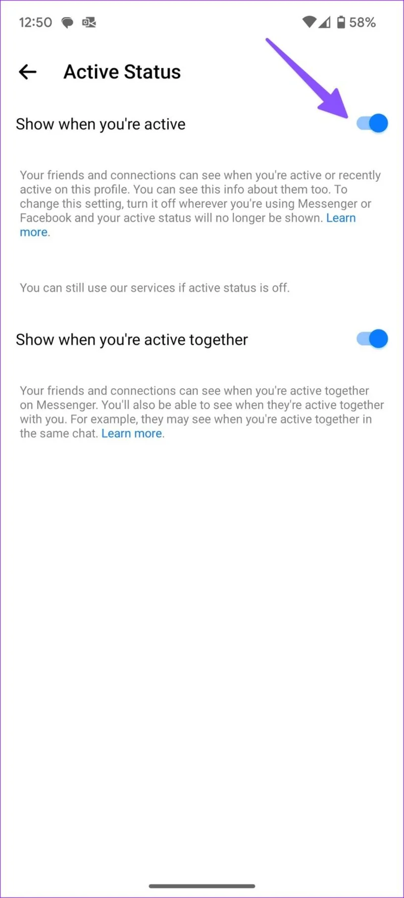 I 8 modi principali per risolvere Facebook Messenger che non mostra lo stato attivo